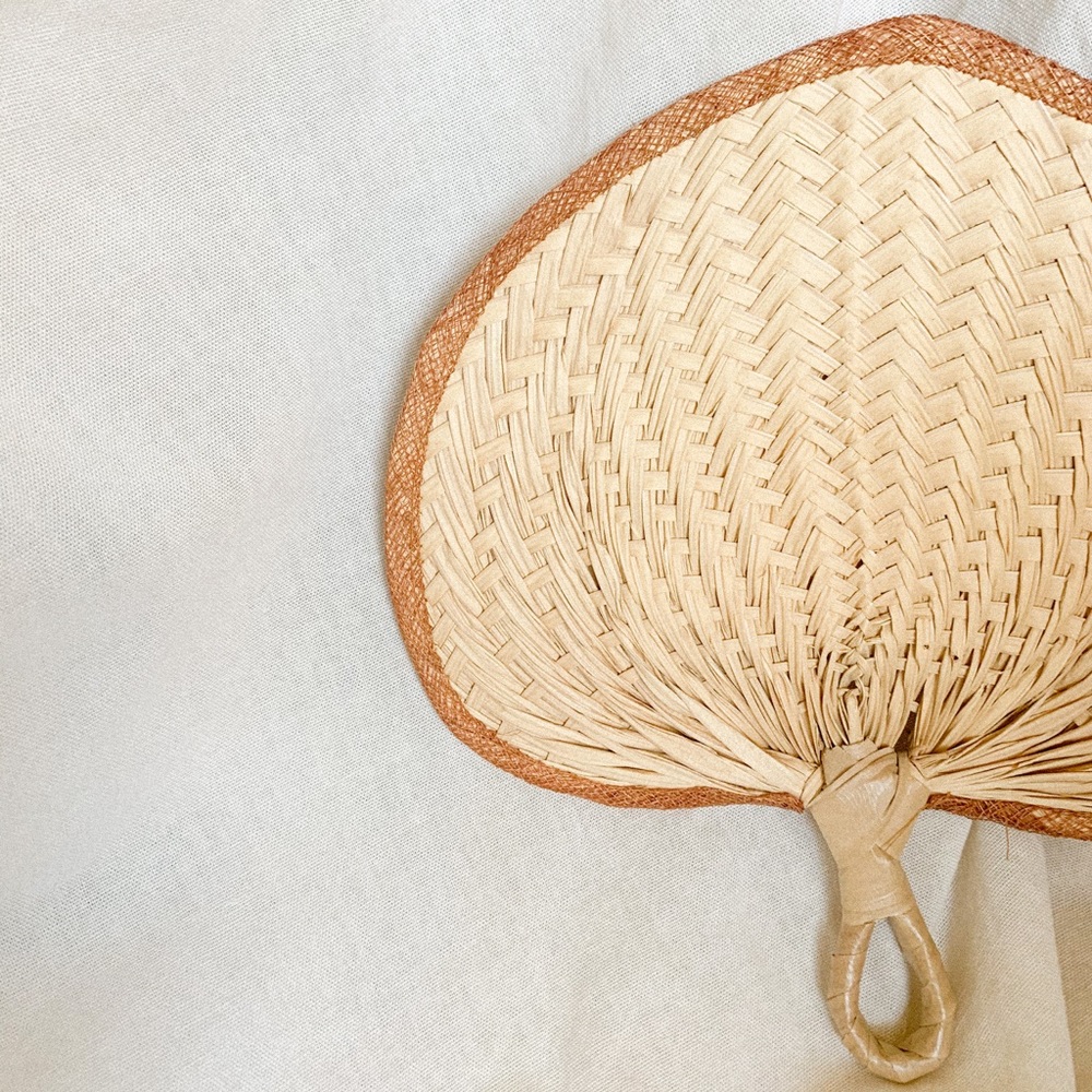 handmade woven fan🌾
